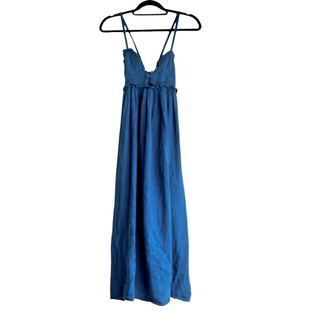 Asos Indigo empire waist front cut out summer dress